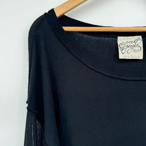 Free People Still Got It Top Small Mesh Bell Sleeves Witchy Whimsigoth Fairycore - Picture 4 of 10